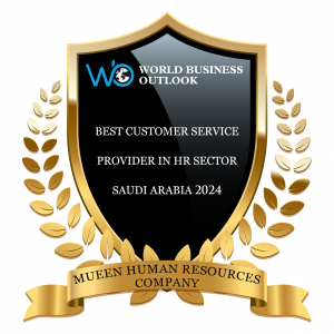 Mueen Human Resources Company wins "Best Customer Service Provider in HR Sector Saudi Arabia 2024" award from World Business Outlook