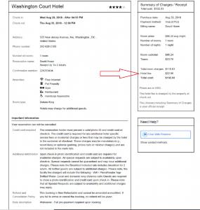 Priceline reservation with 'Facilities' fee now disclosed to pleasure and relief of Credit Czar and consumers everywhere