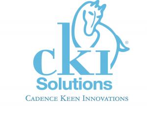 CKI solutions logo in light blue, showing horse and letters