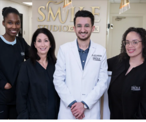 Smile Studio of Great Neck Team, with Dr. Avy Ariyev, DDS in the middle