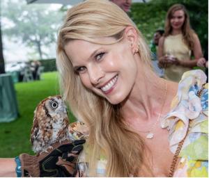 Beth Stern with Skittles the Owl (photo credit: Lisa Tamburini)