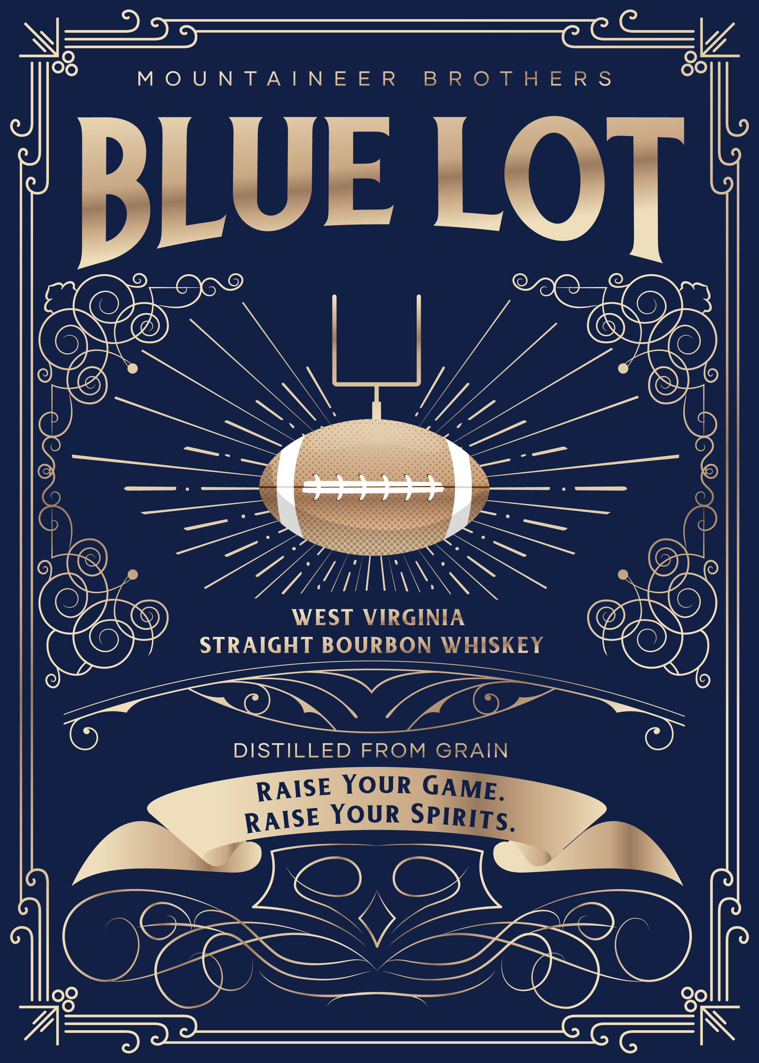 Blue Lot Bourbon Label Logo