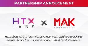 HTX Labs & MAK Technologies Announce Strategic Partnership to Elevate Military Training & Simulation w/XR & AI Solutions