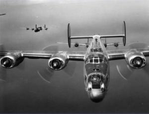 On the Wing B-24 in flight