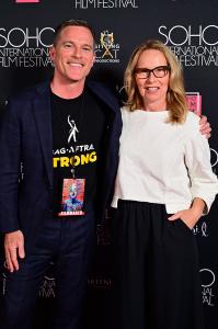 US Premiere of the film "Passing Through" with Mike Doyle & Amy Ryan at the 2023 SOHO Int'l Film Festival. Photo credit: Champion Hamilton