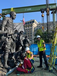 NATIONAL CELEBRATION IN CAPITAL INAUGURATES MAMMOTH MONUMENT BY MODERN RENAISSANCE ARTIST