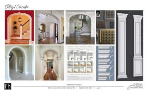 The many design inspirations for the renovation from Feltus-Hawkins Design and Waycaster & Associates Architect.