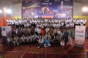 Youth Leaders from different colleges and organizations gathered to attend International Youth Day celebration 2024 organized by the Dholakia Foundation, concurrent to the Haridwar Yatra celebration