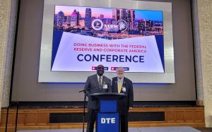Left: Mark Hands, Director of Supplier Diversity and Associate OMWI Director Right: Keith King, Founder & CEO of NVBDC