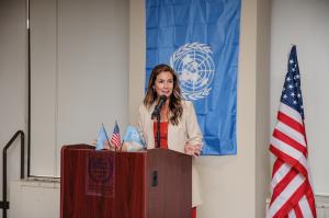 Mirella Acebo Speaks at the Empowering Women and Girls to Thrive Summit at the United Nations