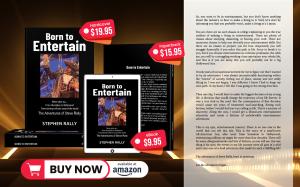 Steve Rally’s Autobiography ‘Born to Entertain’ now available for sale on Amazon