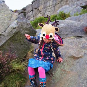 Autumn Collection of crochet hats and scarves with woodland animal theme