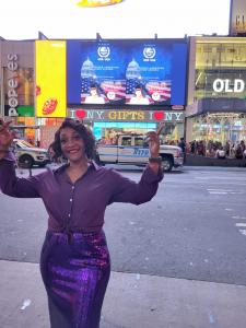 Dr. Stephanie L. Anderson - Featured on Times Square Billboard