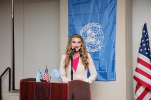 Britt Ivy Boice Speaks at the Empowering Women and Girls to Thrive Summit at the United Nations