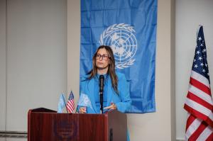 Lidia Molinara Speaks at the Empowering Women and Girls to Thrive Summit at the United Nations