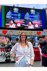 Lidia Molinara - featured on Times Square billboard