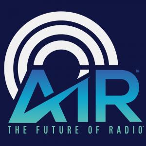 AIR - The Future of Radio logo: Innovative streaming platform blending AI and human creativity, redefining global audio content and user experiences in the digital age.