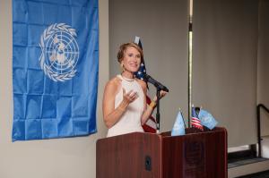 Beth Rose Powell Speaks at the Empowering Women and Girls to Thrive Summit at the United Nations