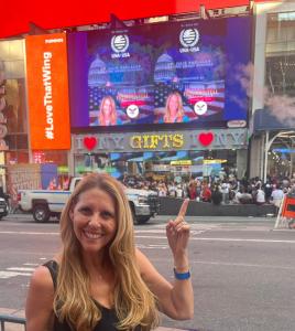 Dr. Julie Radlauer - featured on Times Square billboard