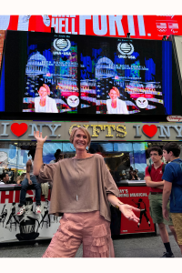 Beth Rose Powell - featured on Times Square billboard