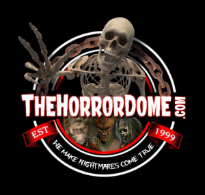 The Horror Dome logo featuring iconic horror-themed design representing premium Halloween masks and costumes