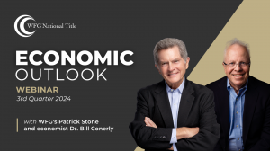 The third quarterly installment of WFG’s "Quarterly Economic Outlook," an informative and influential webinar featuring Williston Financial Group (WFG) Chairman and Founder Patrick F. Stone and Economist and Forbes contributor Bill Conerly, Ph.D., will ta