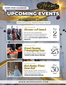 Events to come to Morenas