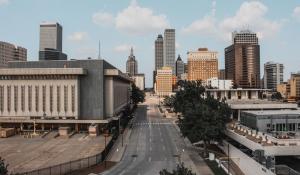 Skyline view of downtown Tulsa, Oklahoma, highlighting AWSCWI.COM's expansion of welding inspection services in the area.