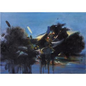 Cheong Soo Pieng (Singaporean, 1917-1983), Untitled, 1963, oil on canvas, signed (in Chinese). Estimate:  $15,000 / 20,000