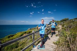 Racing on the shore of Lake MacQuarie at X-Marathon 2024