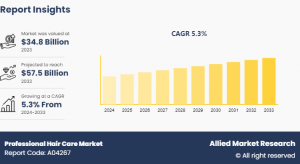 Professional Hair Care Market Anticipated to Attain .5 billion By 2033, at 5.3% CAGR