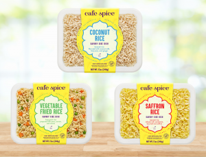 Cafe Spice's Rice Side Assortment in three flavors