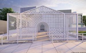 Presence of the Past & Culture Crossing Pavilion art renderings by Gordon Huether unveiled at St. James AMEC Site in TX