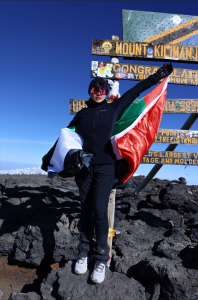 UAE Resident Businesswoman and Mother of Four, Sofya Shamuzova, Triumphantly Summits Kilimanjaro with UAE Flag