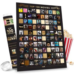 Palettes and Prints Launches Top 100 Movies and Top 100 Horror Movies Scratch-Off Posters on Amazon