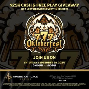 AMERICAN PLACE CASINO HOSTS OKTOBERFEST EVENT