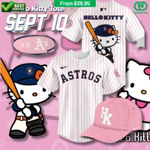 From casual to chic, the Hello Kitty x Astros jersey can be styled in countless ways