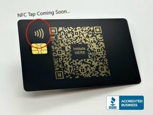 NFC Tap Business QR code metal credit card