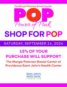 Attend The Sweetest Shopping Party to Benefit Margie Petersen Breast Center at Providence Saint John’s Health Center in Santa Monica. Sept 14th 11am to 2pm at Rangoni Firenze www.LovetoPartyforGood.com