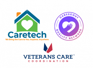 Caretech, VCC, and CareScout Badges