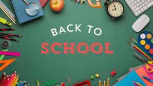 Colorful school supplies and backpacks arranged on a desk, symbolizing the start of the 2024 back-to-school season and marketing campaign analysis