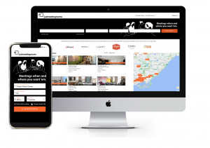 Browse hundreds of meeting rooms on mobile or desktop