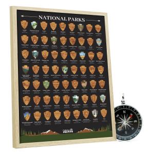 Palettes and Prints Launches National Parks Scratch-Off Poster for Travel Lovers on Amazon