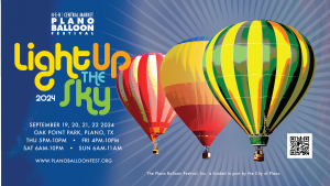 Light Up The Sky Banner For H-E-B | Central Market Plano Balloon Festival