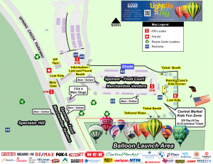 2024 Map for H-E-B | Central Market Plano Balloon Festival