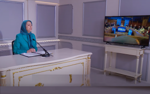 The event featured members of both Houses of Parliament from various political parties and representatives of the Iranian diaspora in the country. Maryam Rajavi delivered a speech and participated via video conference.