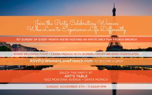 Come to Our Fun French Brunch Party at Art's Table Enjoy the Food, Meet Like-Minded Friends, and Have Fun Learning