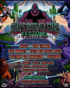 Shaq’s Bass All Stars Festival returns to Texas – Offers Promo Code RAVEPLUG