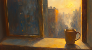 Mug of Coffee at Dawn