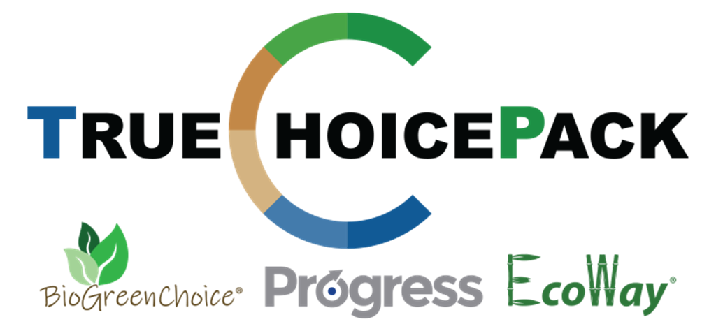 TrueChoicePack’s in-house brands include BioGreenChoice, Progress, and EcoWay